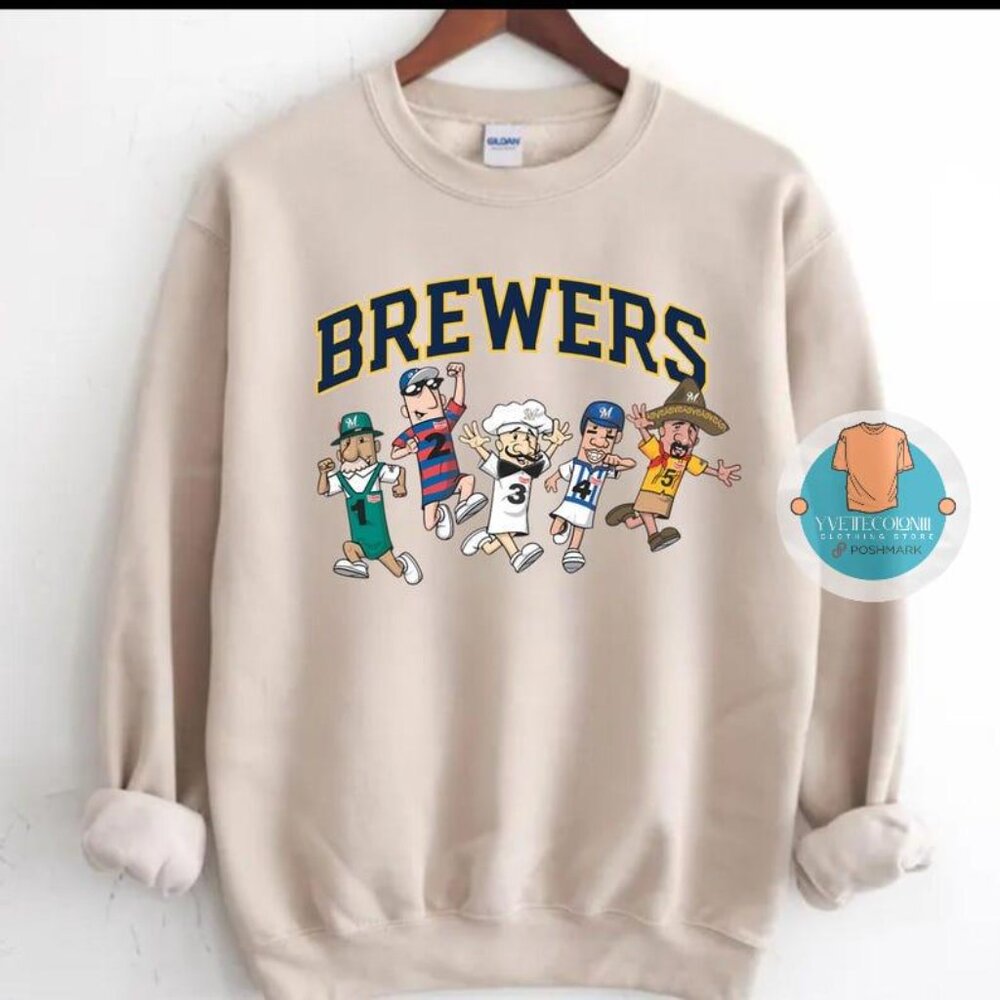 Brewers Shirt Milwaukee Baseball Tee Sausage Race Shirt Brewers y2k